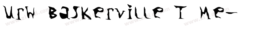 URW Baskerville T Me字体转换